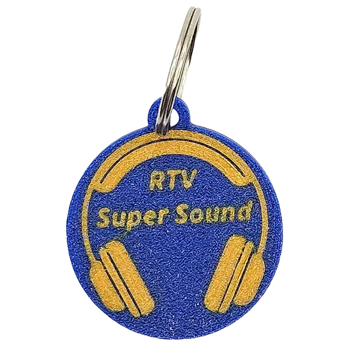 Sleutelhanger van RTV Super Sound speciaal gemaakt voor RTV Super Sound door Cool Color